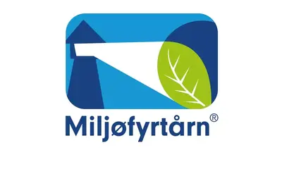 Logoen til Miljøfyrtårn. Kveik er miljøfyrårn!
